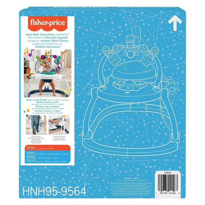 Fisher-Price AstroKitty SpaceSaver Jumperoo Baby Activity Center w/Light & Music