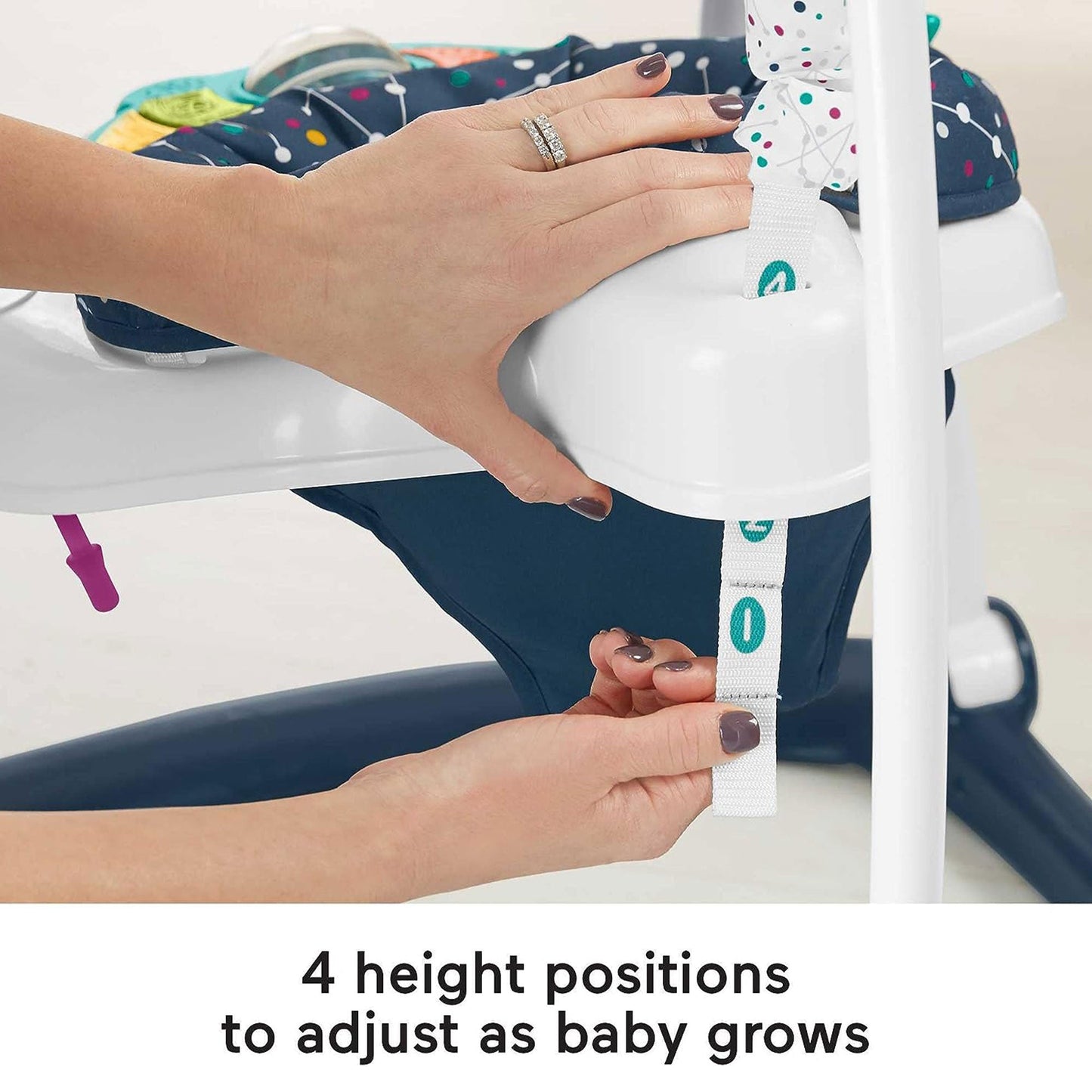 Fisher-Price AstroKitty SpaceSaver Jumperoo Baby Activity Center w/Light & Music