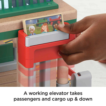 Thomas & Friends Toy Strain Set, Knapford Station Wood Railway Passenger Pickup