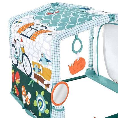 Fisher-Price 3 in 1 Crawl & Play Activity Gym with 5 Toys for Newborn to Toddler