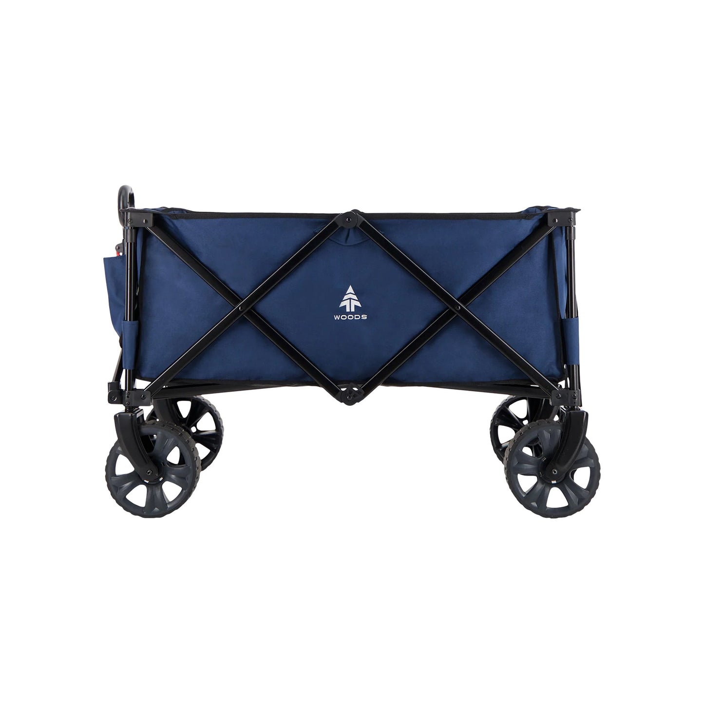 Woods Outdoor Collapsible Garden Utility Wagon Cart, Supports Up to 225lbs, Navy
