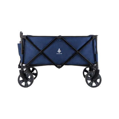 Woods Outdoor Collapsible Garden Utility Wagon Cart, Supports Up to 225lbs, Navy