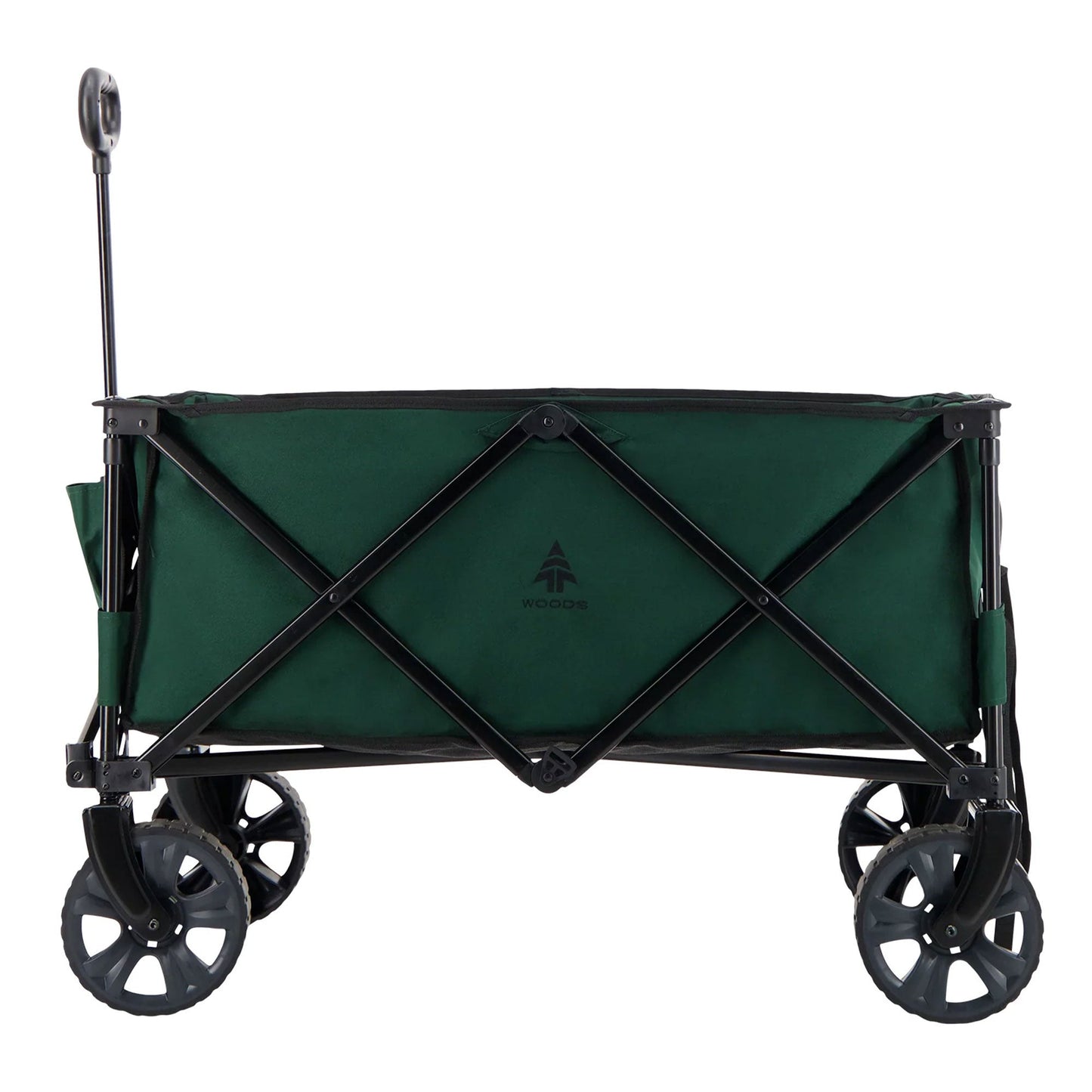 Woods Outdoor Collapsible Garden Utility Wagon Cart, Supports Up to 225lbs,Green