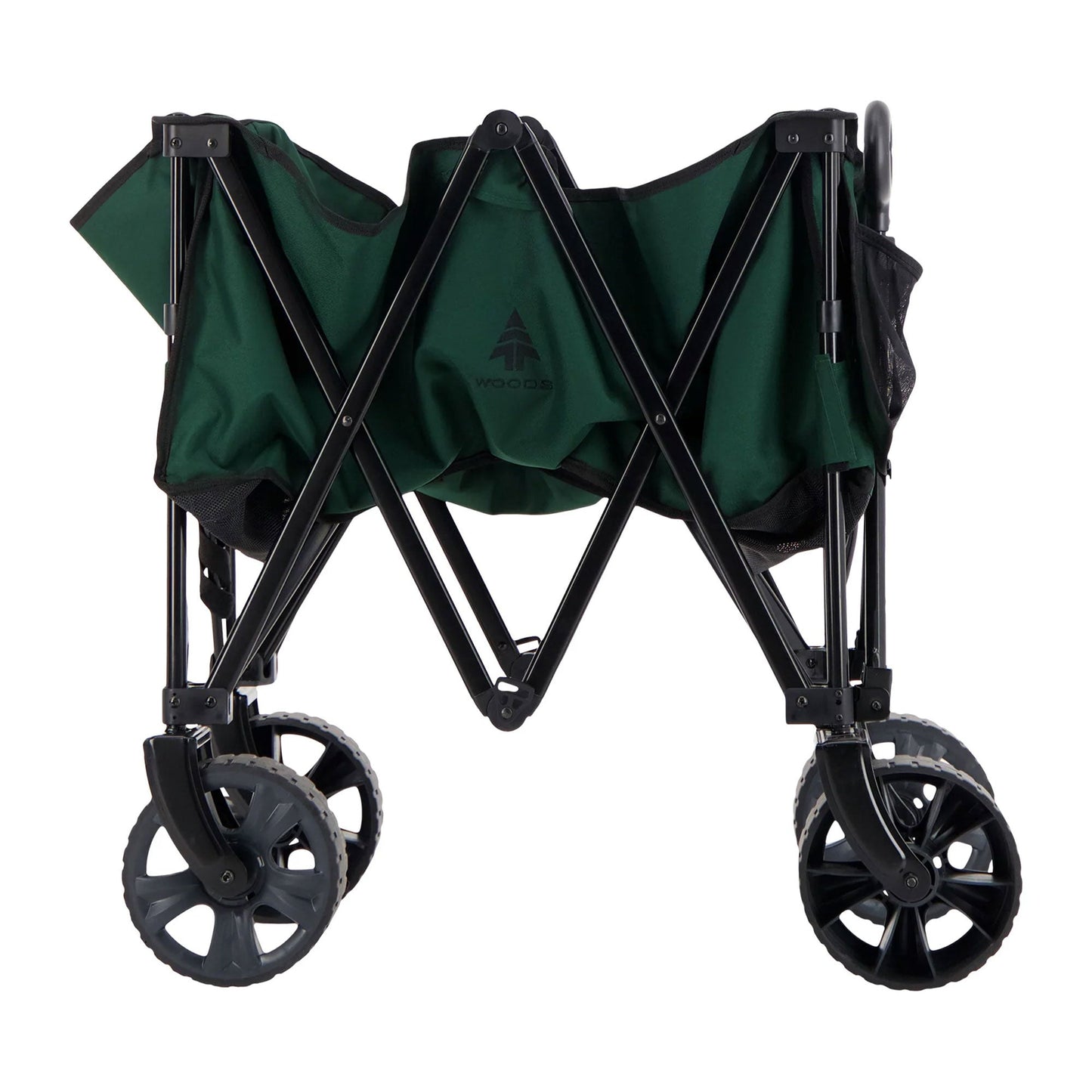 Woods Outdoor Collapsible Garden Utility Wagon Cart, Supports Up to 225lbs,Green