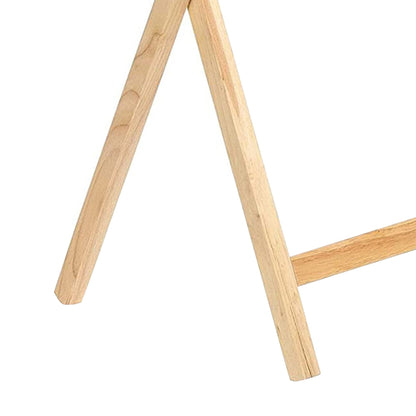 PJ Wood Folding Portable TV Snack Tray Table w/Compact Storage Rack, (Set of 7)