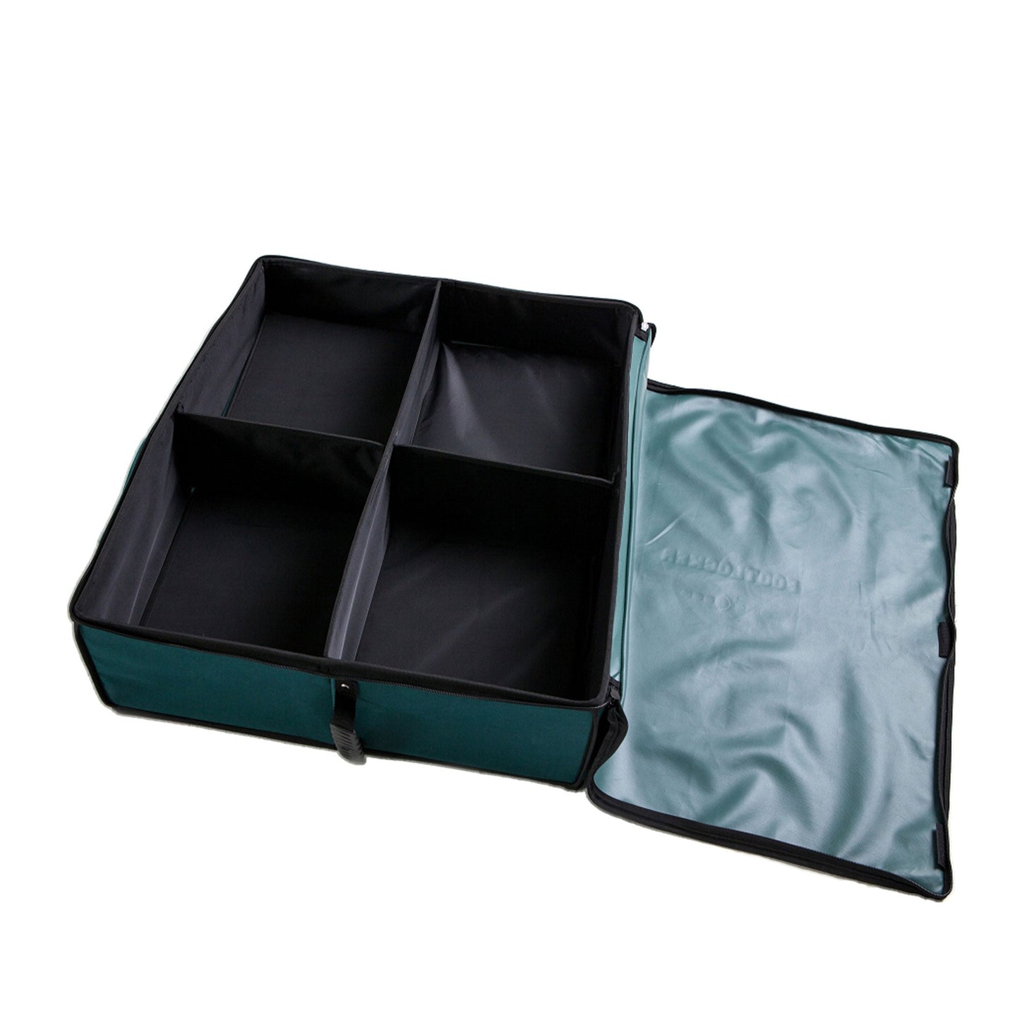 Disc-O-Bed Footlocker, Expandable Under Cot Storage for Camping Gear, Green