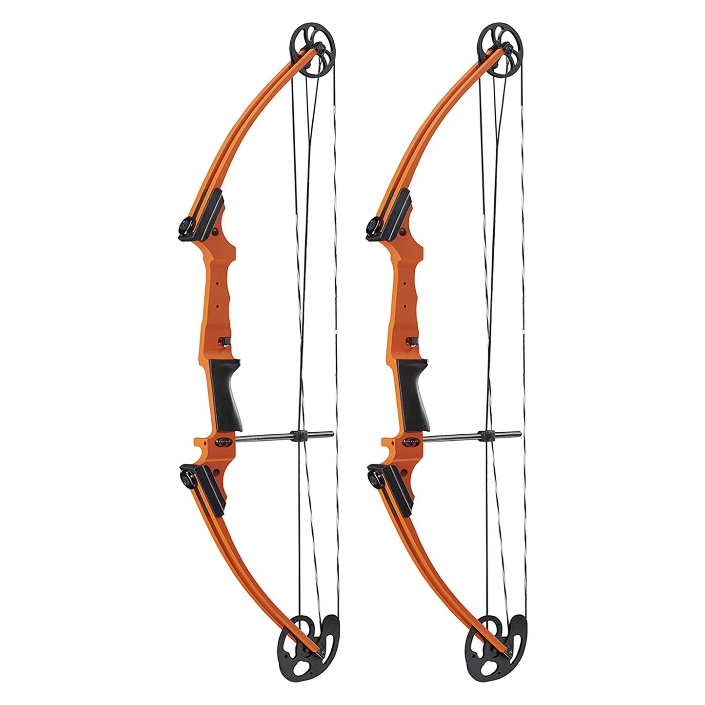 Genesis Archery Original Adjustable Left Handed Compound Bow, Orange (2 Pack)