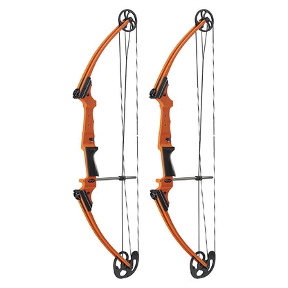 Genesis Archery Original Adjustable Left Handed Compound Bow, Orange (2 Pack)