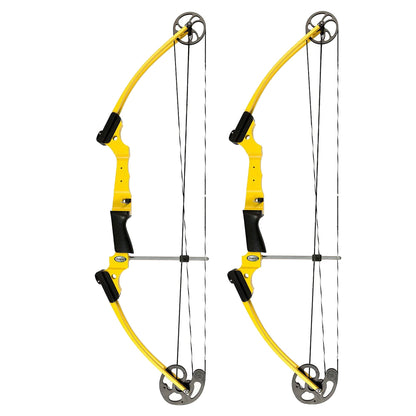 Genesis Archery Original Adjustable Right Handed Compound Bow, Yellow (2 Pack)