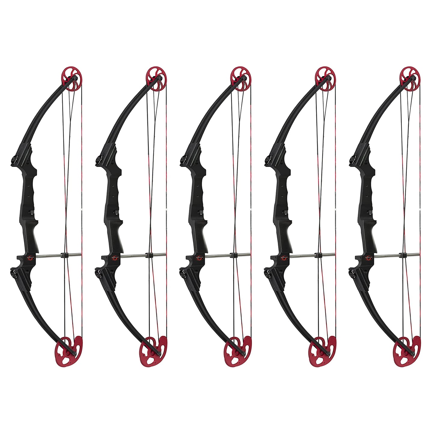 Genesis Archery Original Adjustable Right Handed Compound Bow, Black (5 Pack)