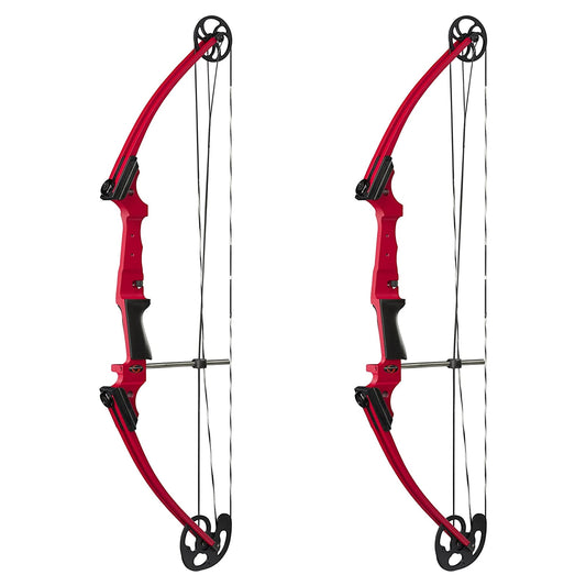 Genesis Archery Compound Bow Adjustable Sizing for Right Handed, Red (2 Pack)