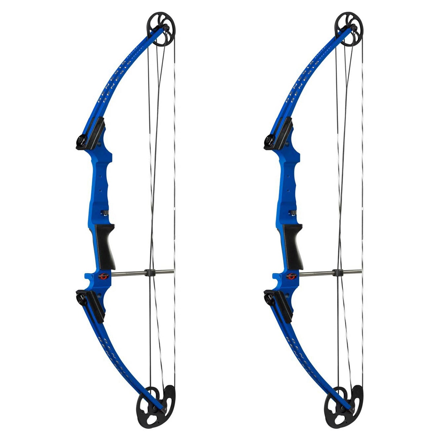 Genesis Archery Compound Bow Adjustable Sizing for Right Handed, Blue (2 Pack)