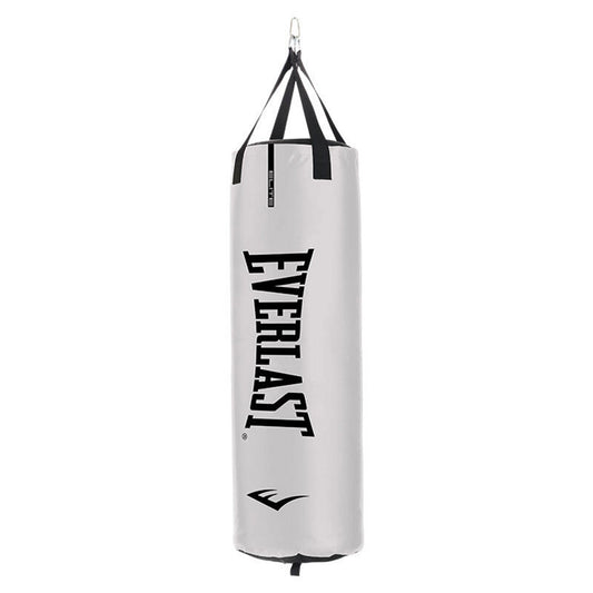 Everlast Elite 2 Nevatear 80lb Heavy Punching Bag w/Dual Hanging Strap, White