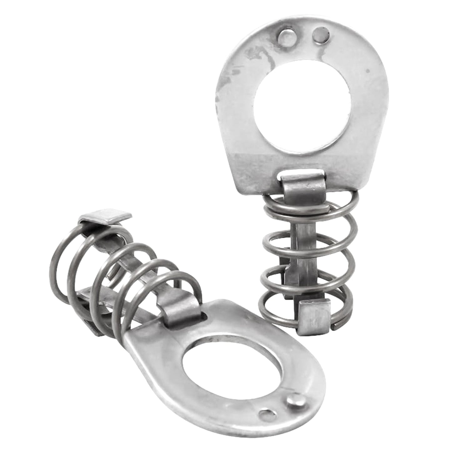 Camco Stainless Steel Bilingual Cam Lock for Water Heater Door Latch, Silver