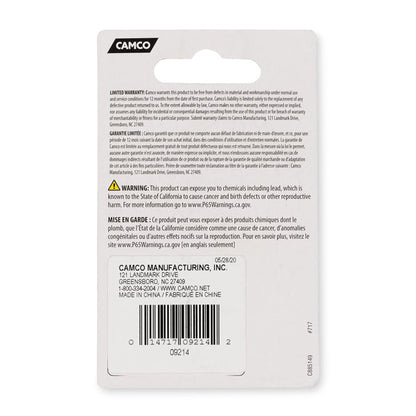 Camco Stainless Steel Bilingual Cam Lock for Water Heater Door Latch, Silver