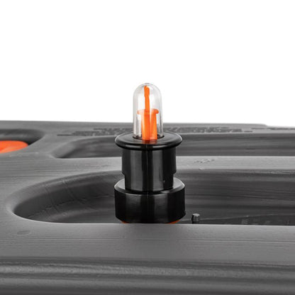 Camco Rhino Easy to Install 1.5 Inch Diameter RV Tote Tank Gauge, Black/Orange