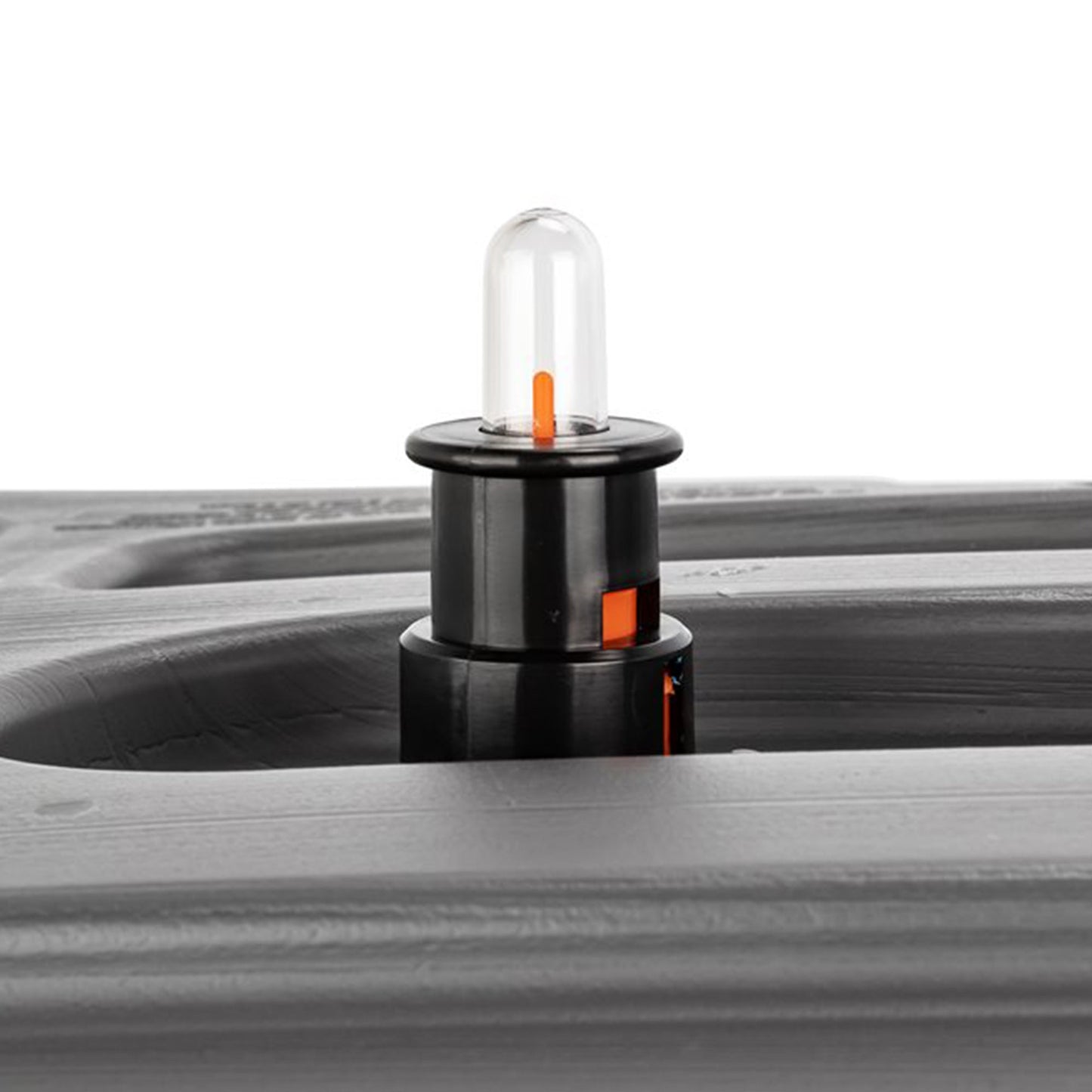 Camco Rhino Easy to Install 1.5 Inch Diameter RV Tote Tank Gauge, Black/Orange