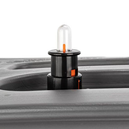 Camco Rhino Easy to Install 1.5 Inch Diameter RV Tote Tank Gauge, Black/Orange