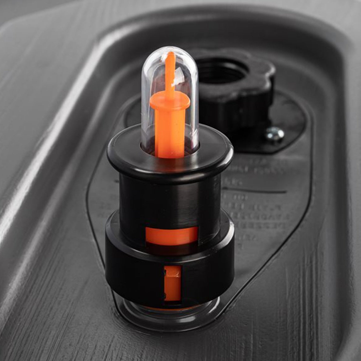 Camco Rhino Easy to Install 1.5 Inch Diameter RV Tote Tank Gauge, Black/Orange