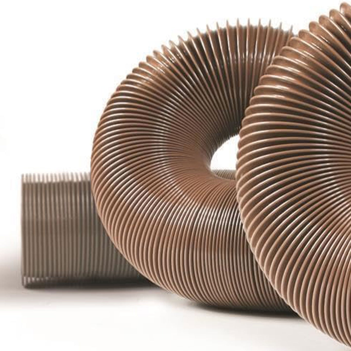 Camco 15 Foot Heavy Duty HTS Vinyl RV Sewer Hose with Steel Wire Core, Brown