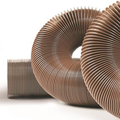 Camco 15 Foot Heavy Duty HTS Vinyl RV Sewer Hose with Steel Wire Core, Brown