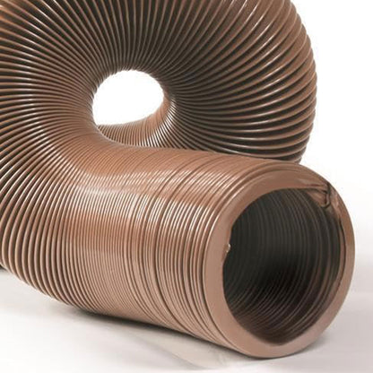 Camco 15 Foot Heavy Duty HTS Vinyl RV Sewer Hose with Steel Wire Core, Brown