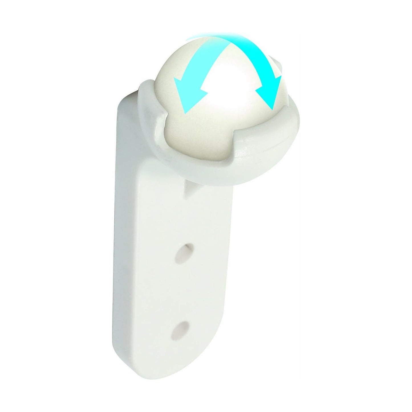 Camco Awning Door Roller Ball with Screen Door Slider & Mounting Hardware, White