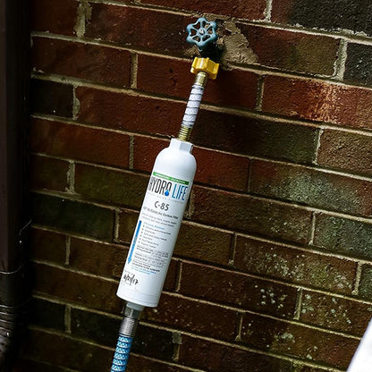 Camco Hydro Life Hydroponics C85 Inline Water Filter w/ Flexible Hose Protector