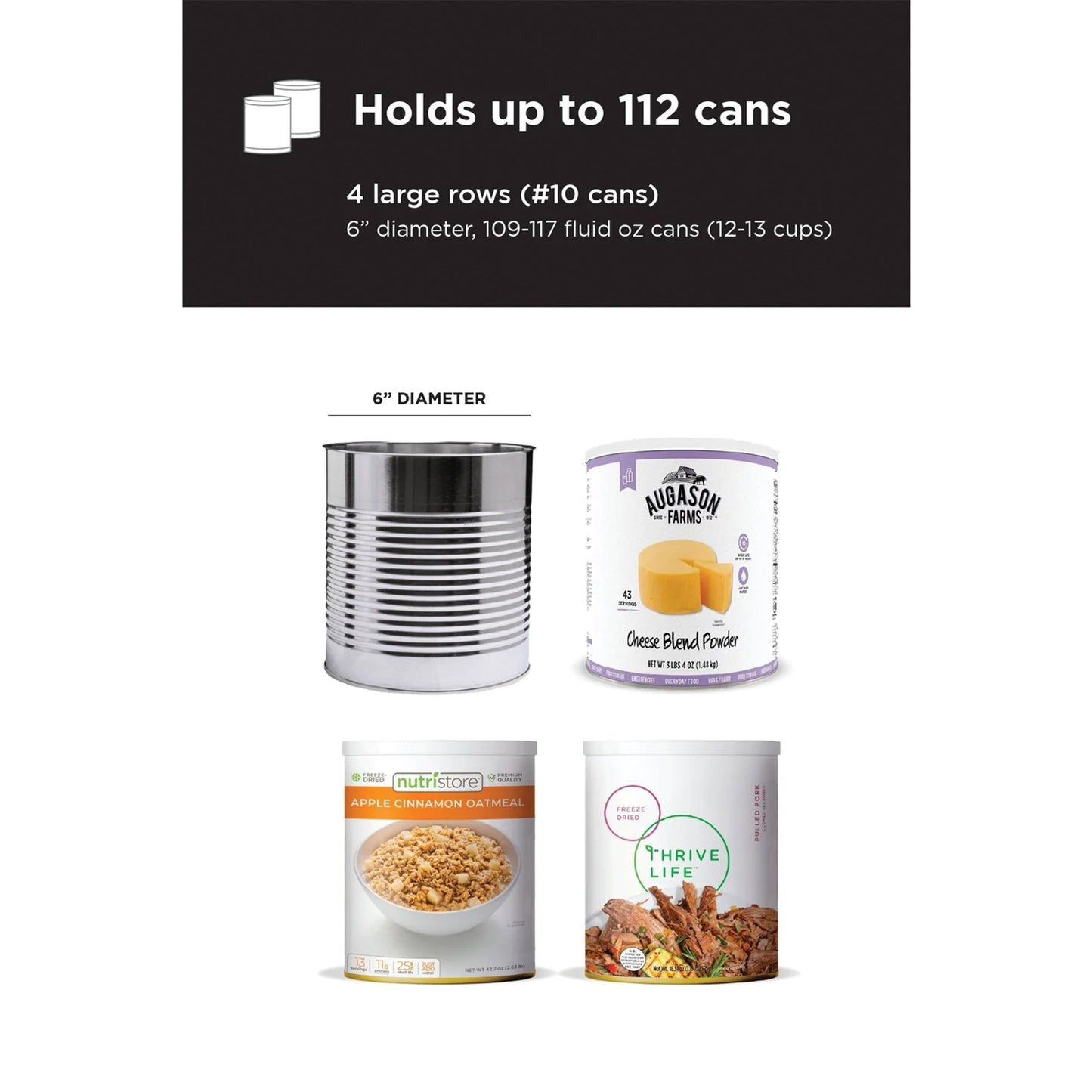 Shelf Reliance Maximizer Large Can Rotation Organizer Supports Up To 112 Cans