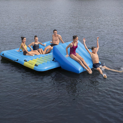 Bestway Hydro Force Detachable Summer Slide 5 Person Inflatable Activity Island