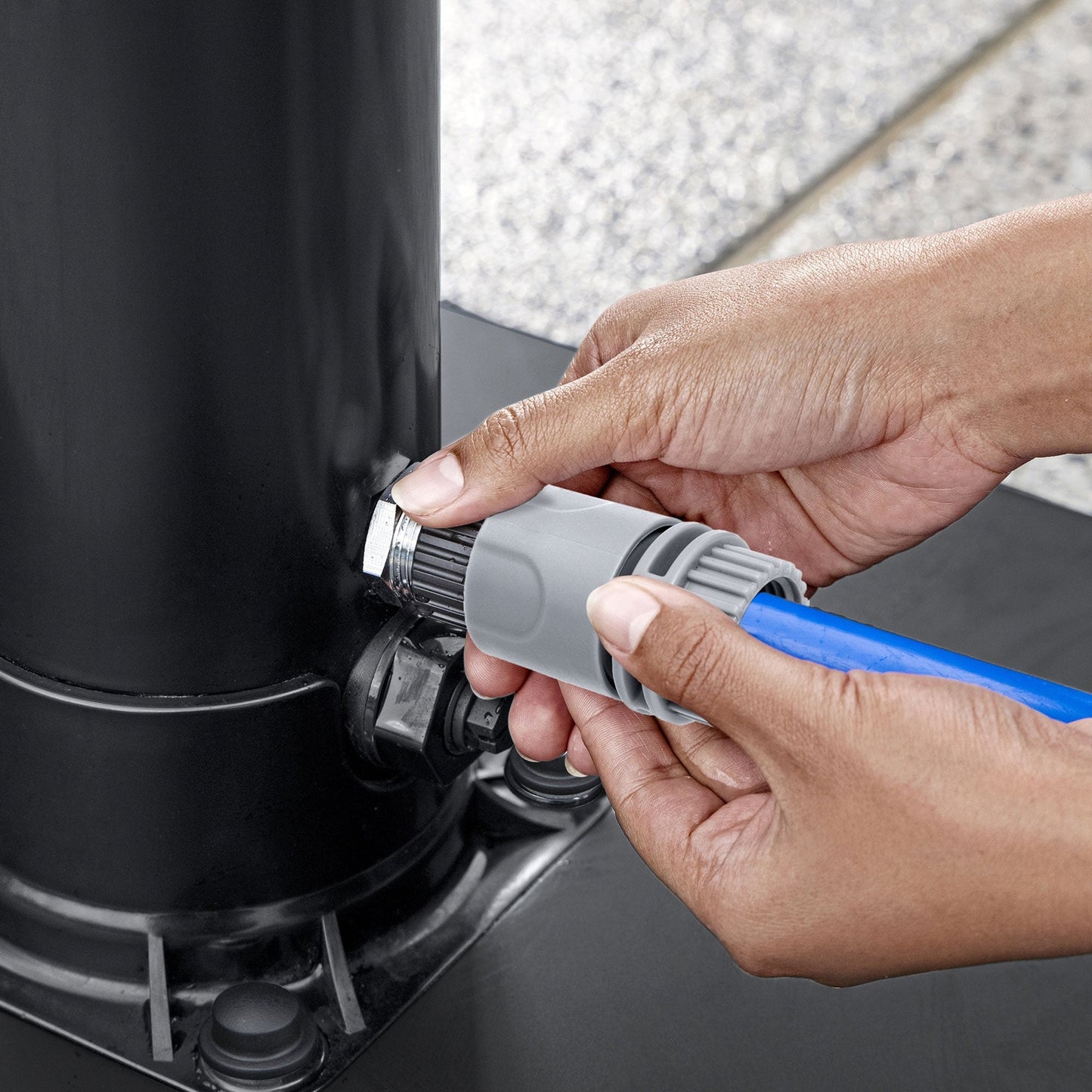 Bestway SolarFlow 2.1 Gallon Outdoor Shower Solar Heat Fixed Oversized Head