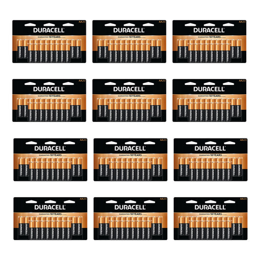DURACELL Duralock AA 1.5 Volt Alkaline Batteries for Exclusive Power (240 Pack)