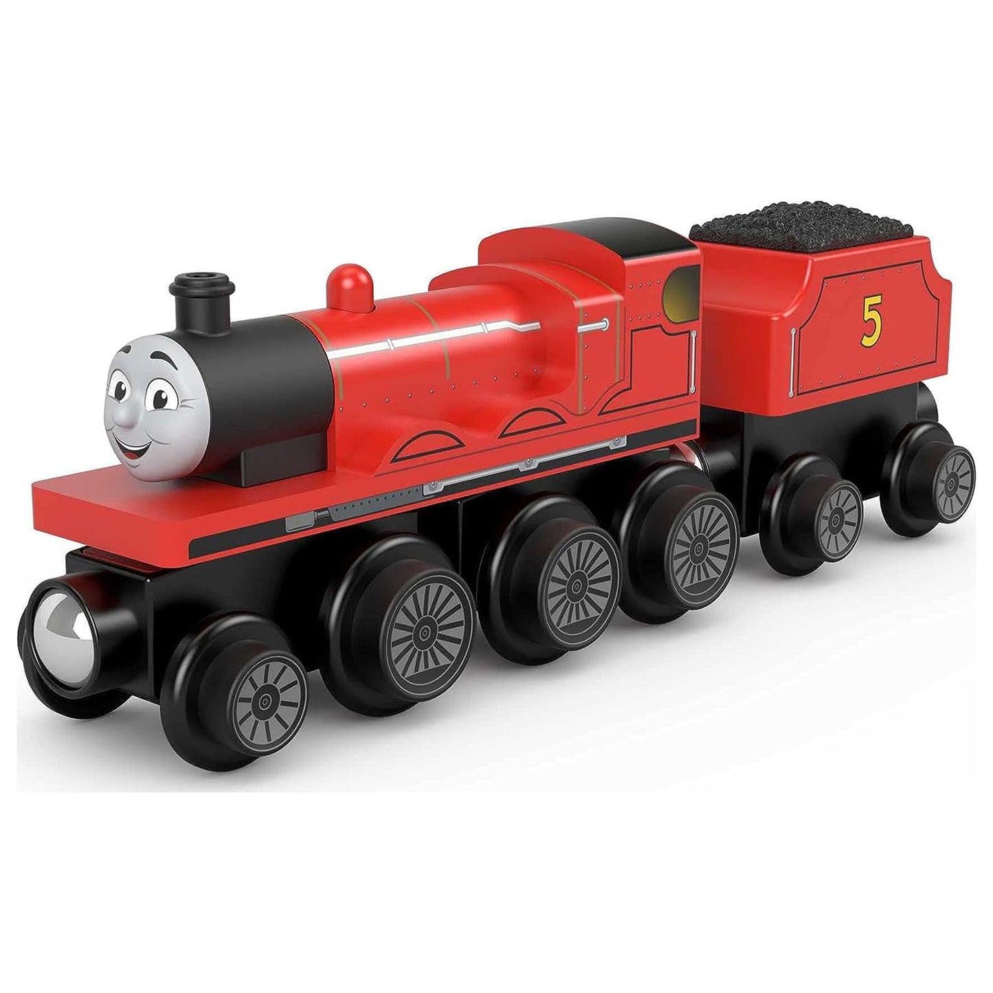 Thomas & Friends Wooden Railway Toy Train James Wood Engine & Coal Car For Kids