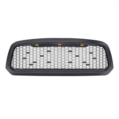 AMERICAN MODIFIED Mesh Grille with Amber Lights for 2013-2018 Dodge Ram 1500
