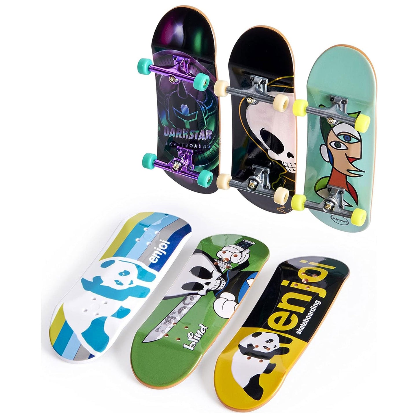 Tech Deck Customizable Sk8shop Fingerboard Skateboard Toy Bonus Pack, Multicolor