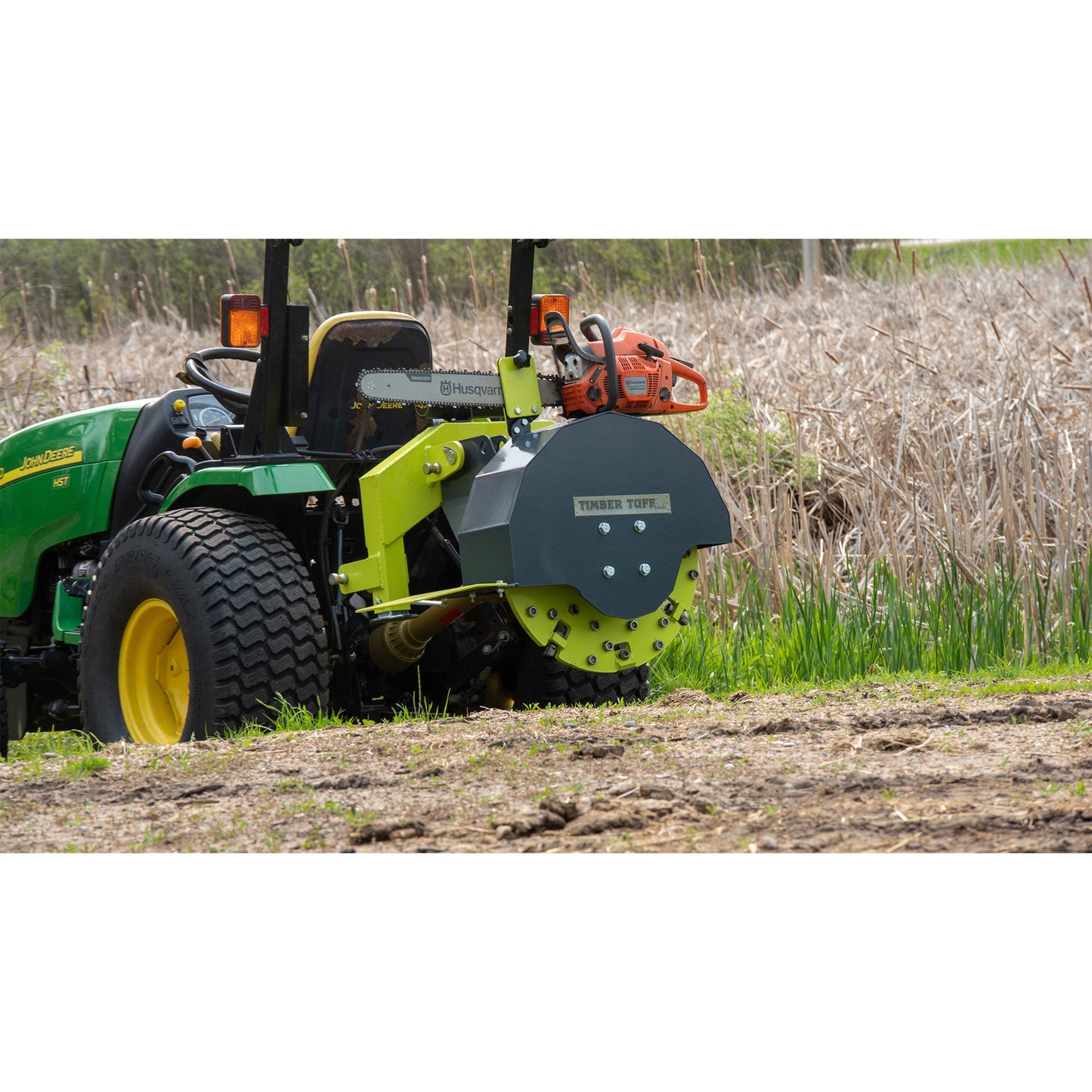 Timber Tuff Heavy Duty 3 Point Stump Remover with 34 Carbide Teeth & Slip Clutch