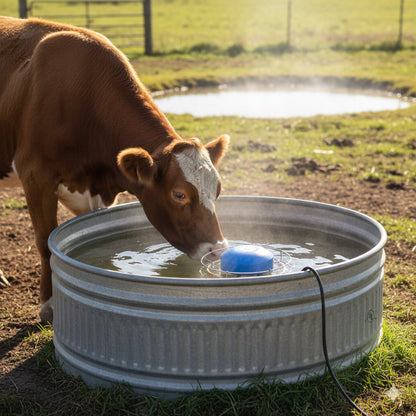 Farm Innovators 1500W Patented Aluminum Convert Able Tank De Icer with 6' Cord