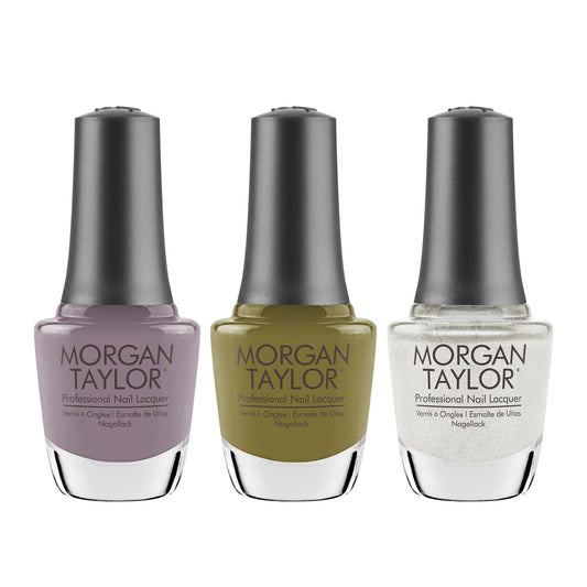 Morgan Taylor Fall 2023 Change of Pace Nail Lacquer Polish Manicure Set 3 Pack