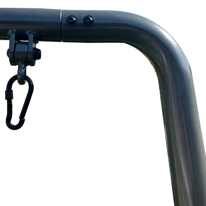 gobaplay Outdoor Single Swing Set with Support Bars for Tree Swing, Frame Only