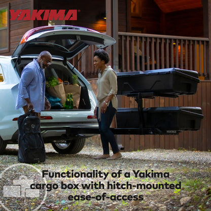 Yakima EXO GearLocker 10 Cu Ft Vehicle Roof Rack Cargo Box for EXO SwingBase