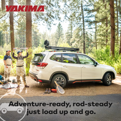 Yakima DoubleHaul Customizable Rooftop Fly Rod Carrier, Fits Yakima Crossbars