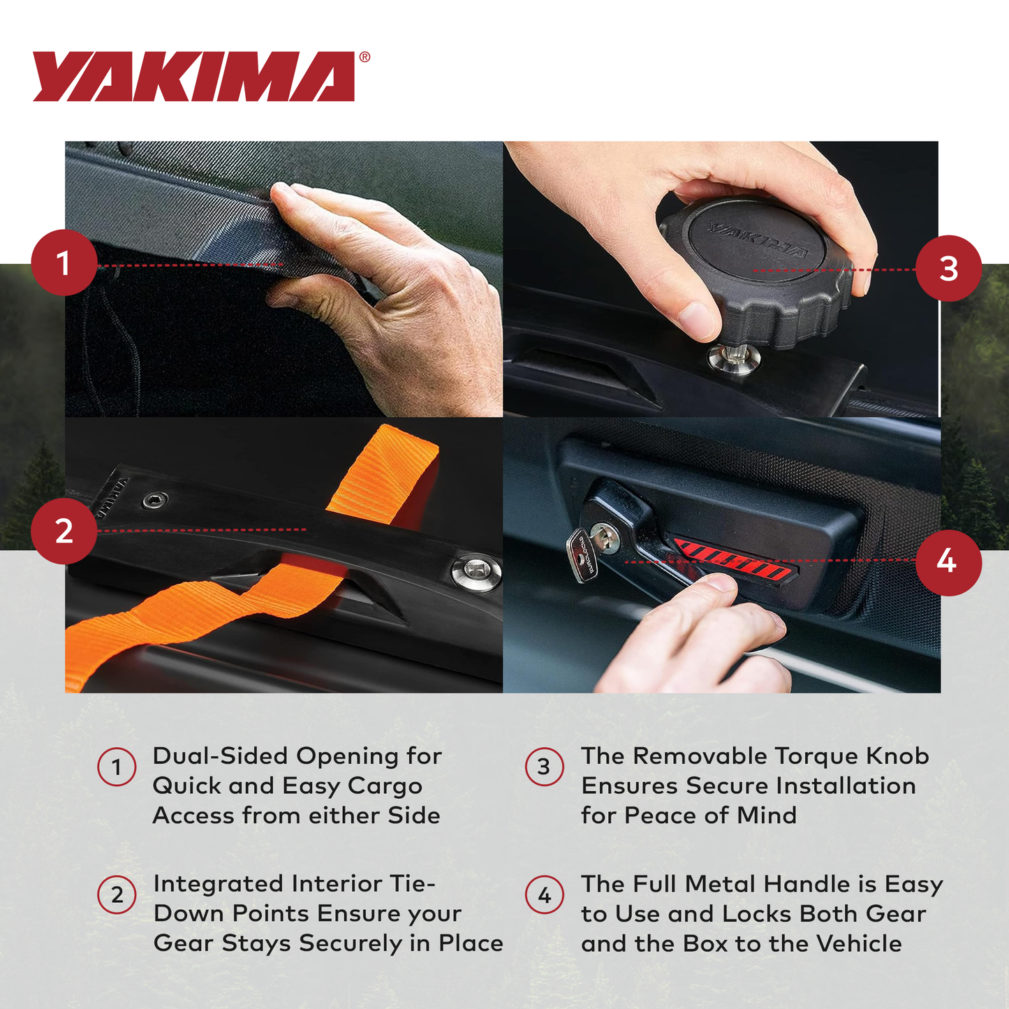 Yakima NX 16 Vehicle Rooftop Cargo Carrier Box, Fits StreamLine CrossbarsBlack