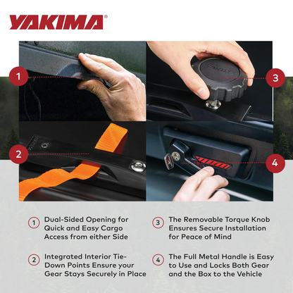 Yakima NX 16 Vehicle Rooftop Cargo Carrier Box, Fits StreamLine CrossbarsBlack