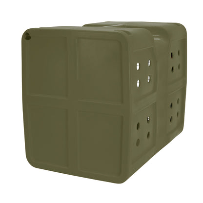 Dakota 283 G3 Medium Easy to Clean Dog Kennel w/ Handle & Latching Door, Olive