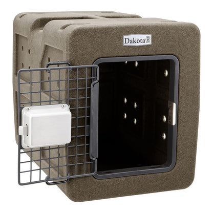 Dakota 283 G3 Easy To Clean Dog Kennel w/ Handle & Latching Door, Coyote Granite