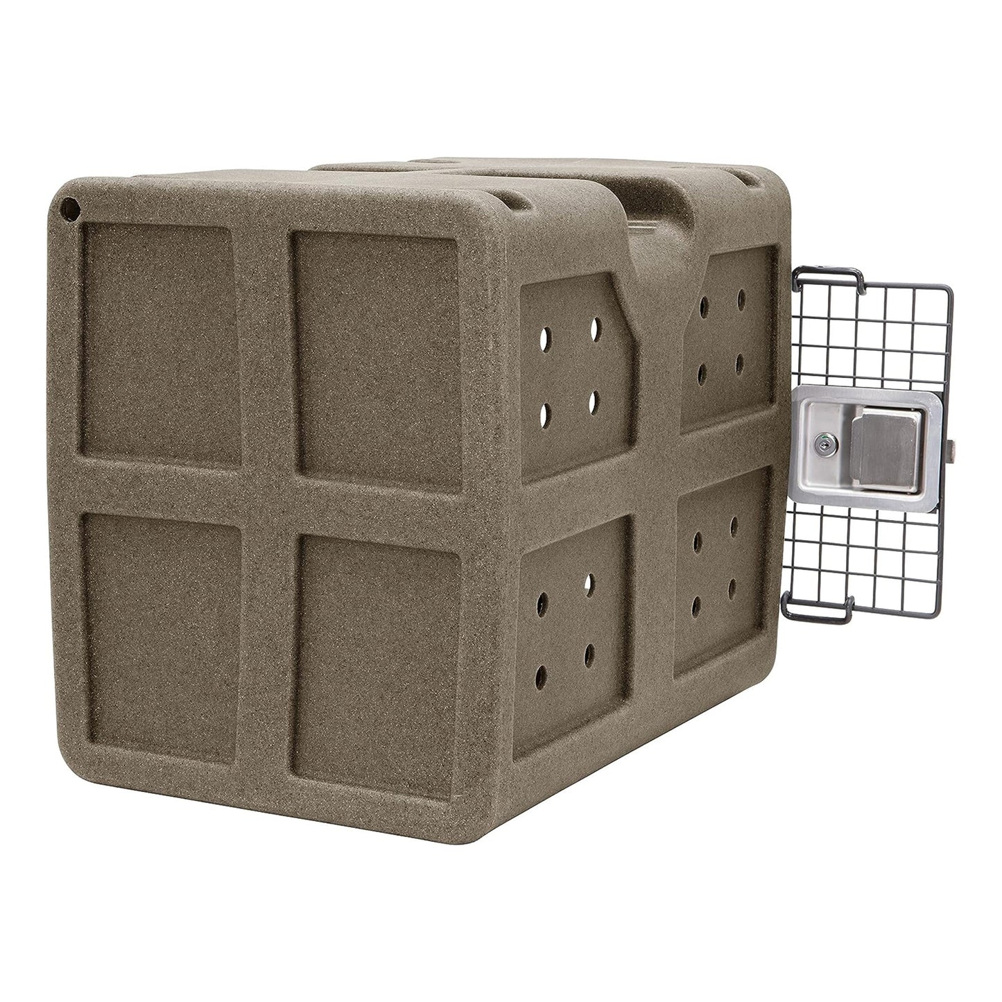 Dakota 283 G3 Easy To Clean Dog Kennel w/ Handle & Latching Door, Coyote Granite