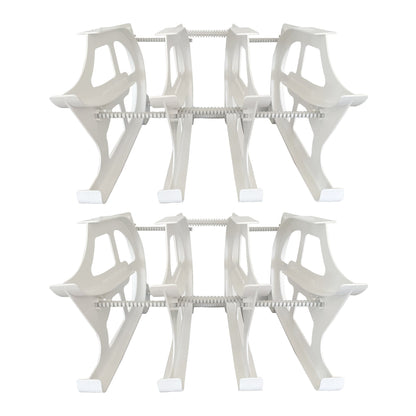 FIFO Countertop Mini Can Tracker Holds 10-24 Oz Cans, USA Made, White (2 Pack)