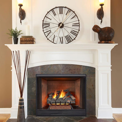 HearthSense 24 Inch Vented Natural Gas Log Set with Match Light, Mountain Oak