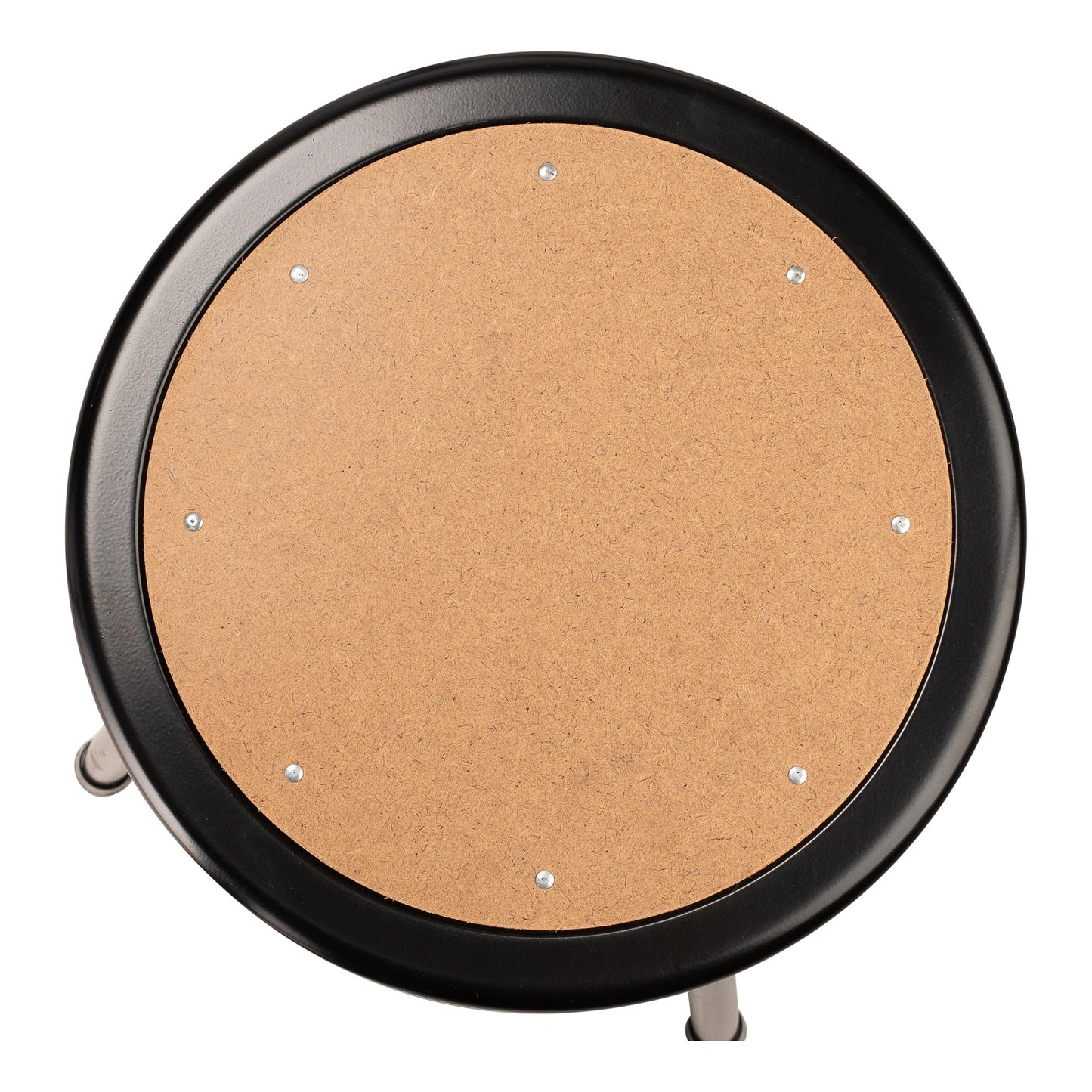 National Public Seating 6200 Series 18" Steel Stool Supports 500 Pounds, Black