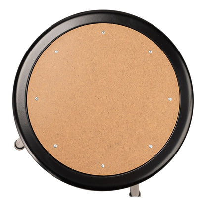 National Public Seating 6200 Series 18" Steel Stool Supports 500 Pounds, Black